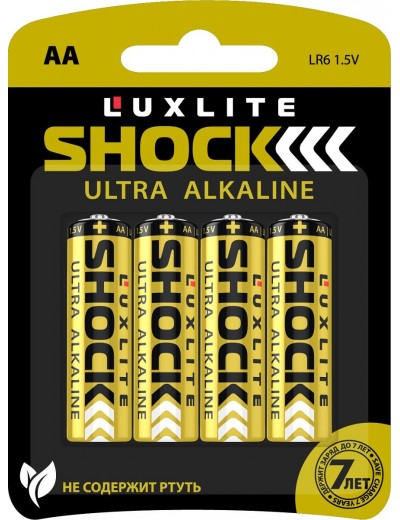 Батарейки Luxlite Shock (GOLD) типа АА - 4 шт.