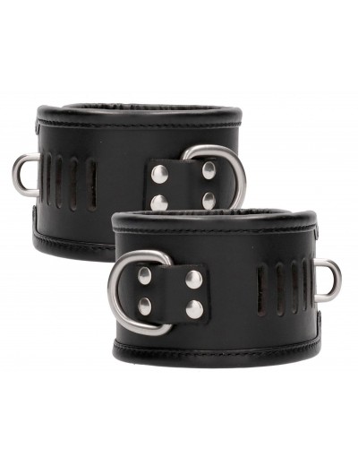 Черные поножи Restraint Ankle Cuff With Padlock