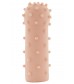 Удлиняющая телесная насадка на пенис с шишечками XLover - 18 см.