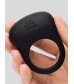 Черное эрекционное виброкольцо Sensation Rechargeable Vibrating Love Ring