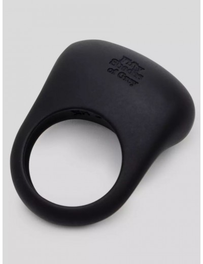 Черное эрекционное виброкольцо Sensation Rechargeable Vibrating Love Ring