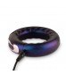 Фиолетовое эрекционное виброкольцо Saturn Vibrating Cock/Ball Ring