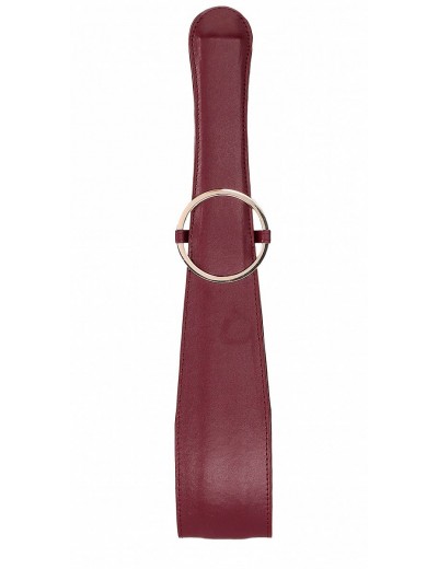 Бордовая шлепалка Belt Flogger - 54 см.