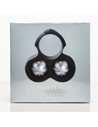 Черный инновационный мужской вибростимулятор JETT