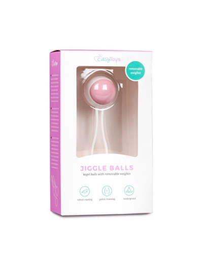 Вагинальный шарик Jiggle Balls с петлёй