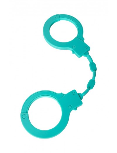 Аквамариновые силиконовые наручники