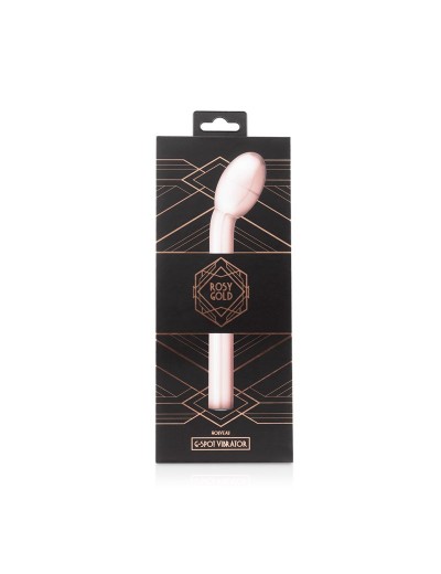 Золотистый вибратор для G-стимуляции Rosy Gold G-spot Vibrator - 22 см.