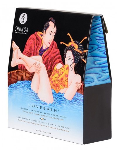 Соль для ванны Lovebath Ocean temptation, превращающая воду в гель - 650 гр.