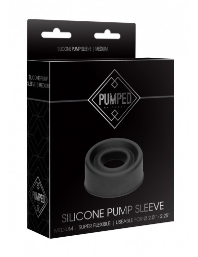 Черная сменная вставка для помпы Silicone Pump Sleeve Medium