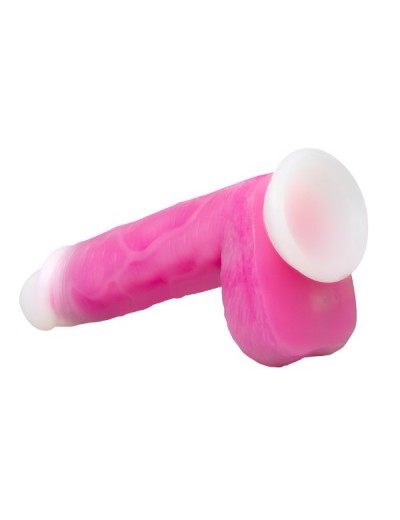 Розовый ротатор-реалистик Roxy 8 Inch Gyrating Dildo - 21,6 см.