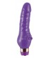 Фиолетовый вибратор Minivibrator с шипиками - 16 см.