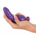 Фиолетовый вибратор Minivibrator с шипиками - 16 см.