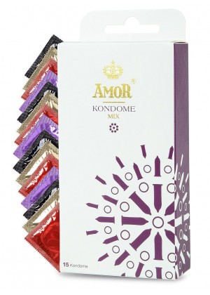 Микс-набор презервативов AMOR Mix - 15 шт.