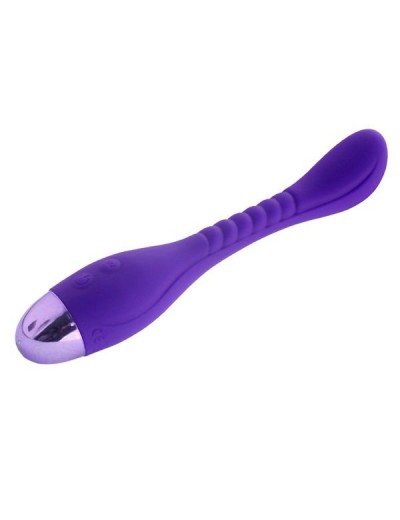 Фиолетовый вибратор INDULGENCE Slender G Vibe - 21 см.