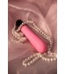 Розовый вибратор POLLY с 7 режимами вибрации - 18,3 см.
