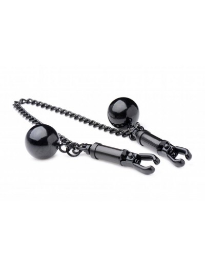 Зажимы для сосков с утяжелителями и цепочкой Clamps with Ball Weights and Chain