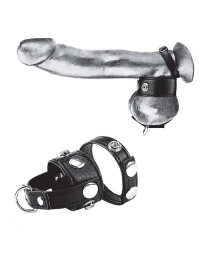 Утяжка для мошонки и пениса Cock Ring With 1  Ball Stretcher And Optional Weight Ring