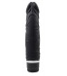 Черный вибратор-реалистик Thick Realistic Dildo - 19,5 см.