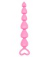 Розовая анальная цепочка Plip Plop - 17,5 см.
