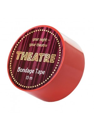 Красный бондажный скотч TOYFA Theatre - 15 м.