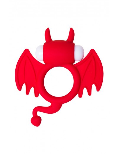 Красное эрекционное кольцо на пенис JOS COCKY DEVIL