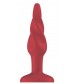 Красная витая анальная пробка Rounded 5 Inch - 12,7 см.