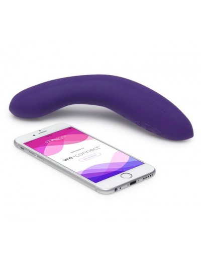 Фиолетовый вибромассажёр We Vibe Rave Purple - 19,3 см.