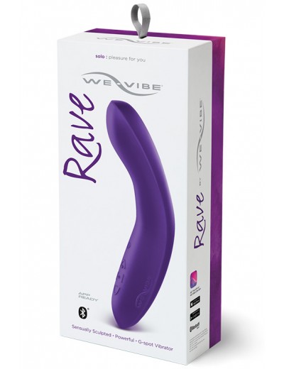 Фиолетовый вибромассажёр We Vibe Rave Purple - 19,3 см.