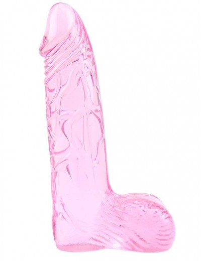 Розовый гелевый фаллоимитатор Ding Dong 6  - 15,2 см.