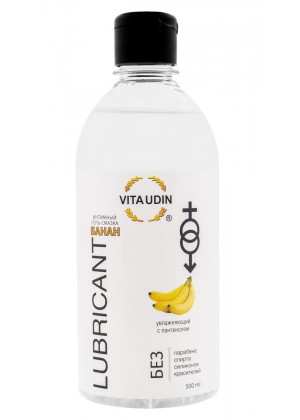 Интимный гель-смазка на водной основе VITA UDIN с ароматом банана - 500 мл.