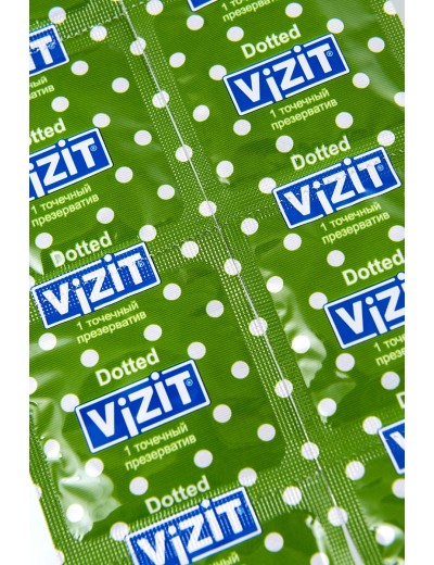 Презервативы с точечками VIZIT Dotted - 3 шт.