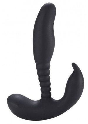 Черный стимулятор простаты Anal Pleasure Dual Vibrating Prostate Stimulator - 13,5 см.