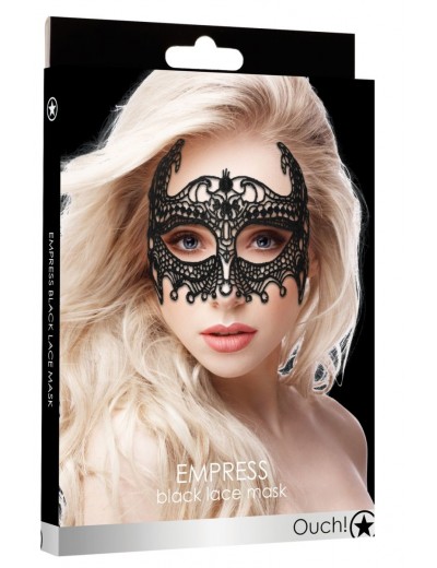 Черная кружевная маска ручной работы Empress Black Lace Mask