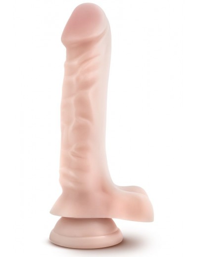 Телесный фаллоимитатор с мошонкой Dr. Skin 9 Inches Cock 1 - 22,86 см.