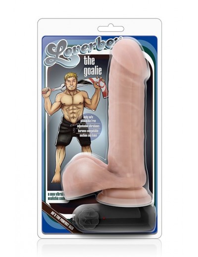 Телесный вибратор THE GOALIE 8INCH DILDO  - 20,3 см.