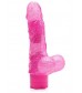 Розовый водонепроницаемый вибратор JELLY JOY ELASTIC ENIGMA MULTISPEED VIBE - 15 см.