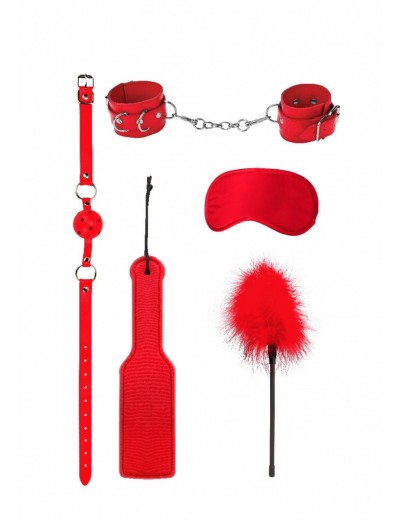 Красный игровой набор БДСМ Introductory Bondage Kit №4