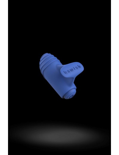 Синий вибростимулятор на пальчик Bteased Basic Finger Vibrator