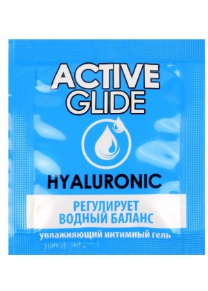 Лубрикант на водной основе Active Glide с гиалуроновой кислотой - 3 гр.