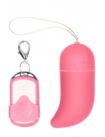 Розовое виброяйцо Vibrating G-spot Egg medium с пультом ДУ