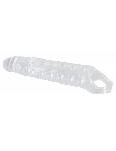 Прозрачная закрытая насадка Crystal Skin Penis Sleeve - 27,8 см.