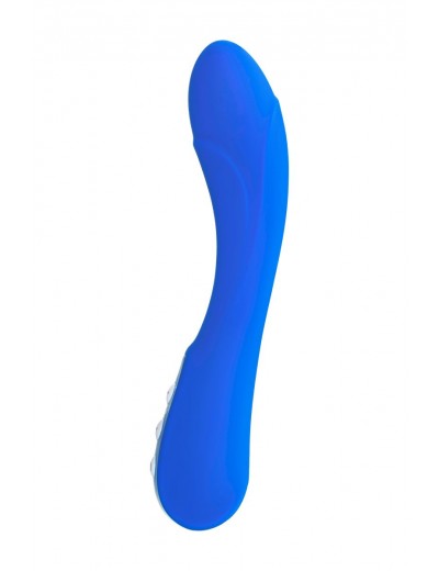 Нереалистичный синий вибратор BLURY - 18,5 см.