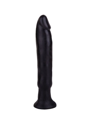 Чёрный анальный фаллоимитатор без мошонки - 14 см.