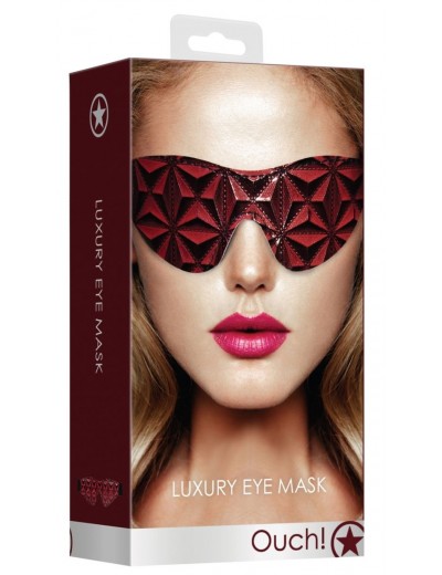 Красно-черная маска на глаза закрытого типа Luxury Eye Mask