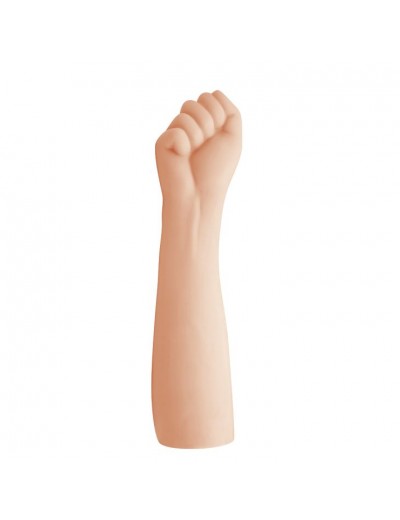 Телесный стимулятор в виде руки со сжатыми в кулак пальцами - 36 см.