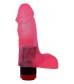 Розовый гелевый вибратор-реалистик - 16,5 см.