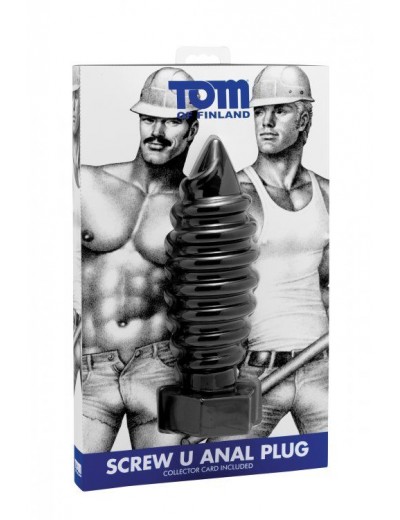 Анальная пробка с ребрами Tom of Finland - 20 см.