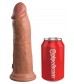 Кофейный фаллоимитатор 8  Silicone Dual Density Cock - 22,8 см.