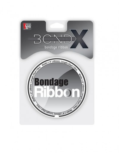 Белая лента для связывания BONDX BONDAGE RIBBON - 18 м.