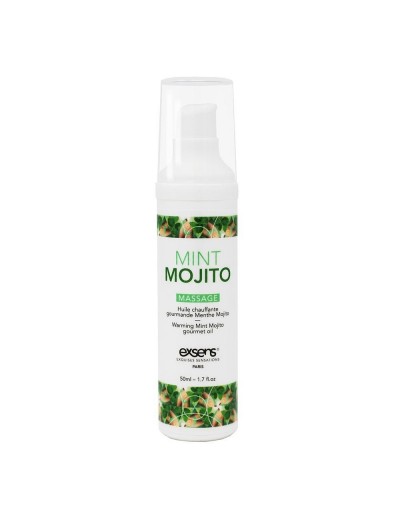 Разогревающее массажное масло с ароматом мохито Gourmet Mint Mojito - 50 мл.